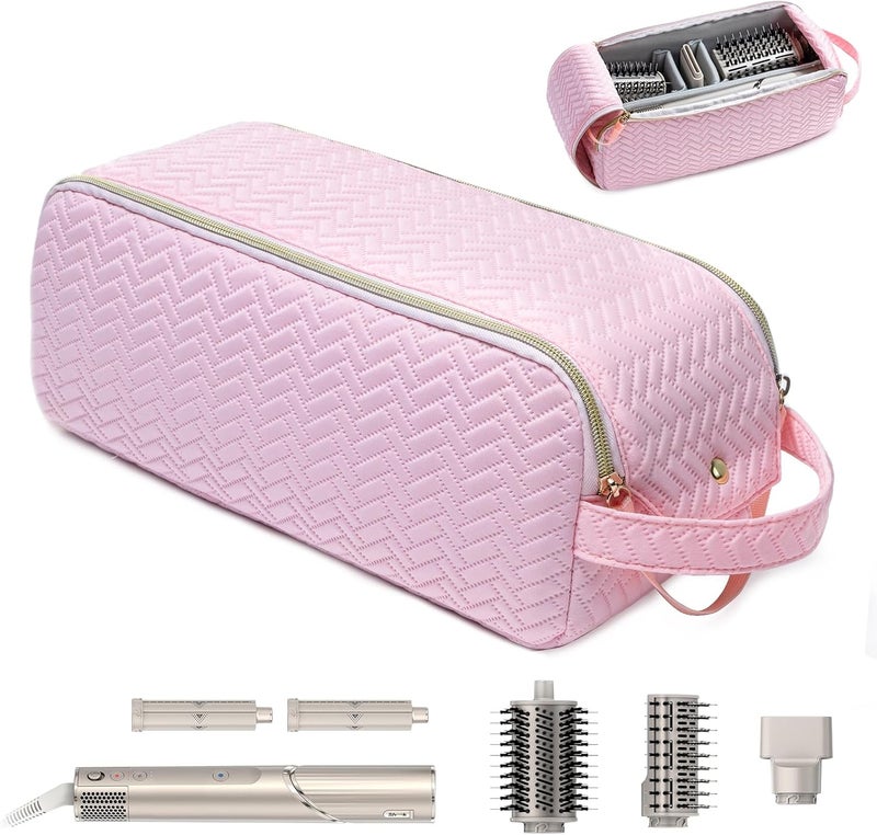 ELCUPA Large Hair Tools Travel Bag Compatible with Shark FlexStyle, Revlon & Dyson | Hair Dryer Brush Organizer, Flat Iron, Curling Iron, Makeup & Cosmetic Bag for Travel Essentials - Image 1